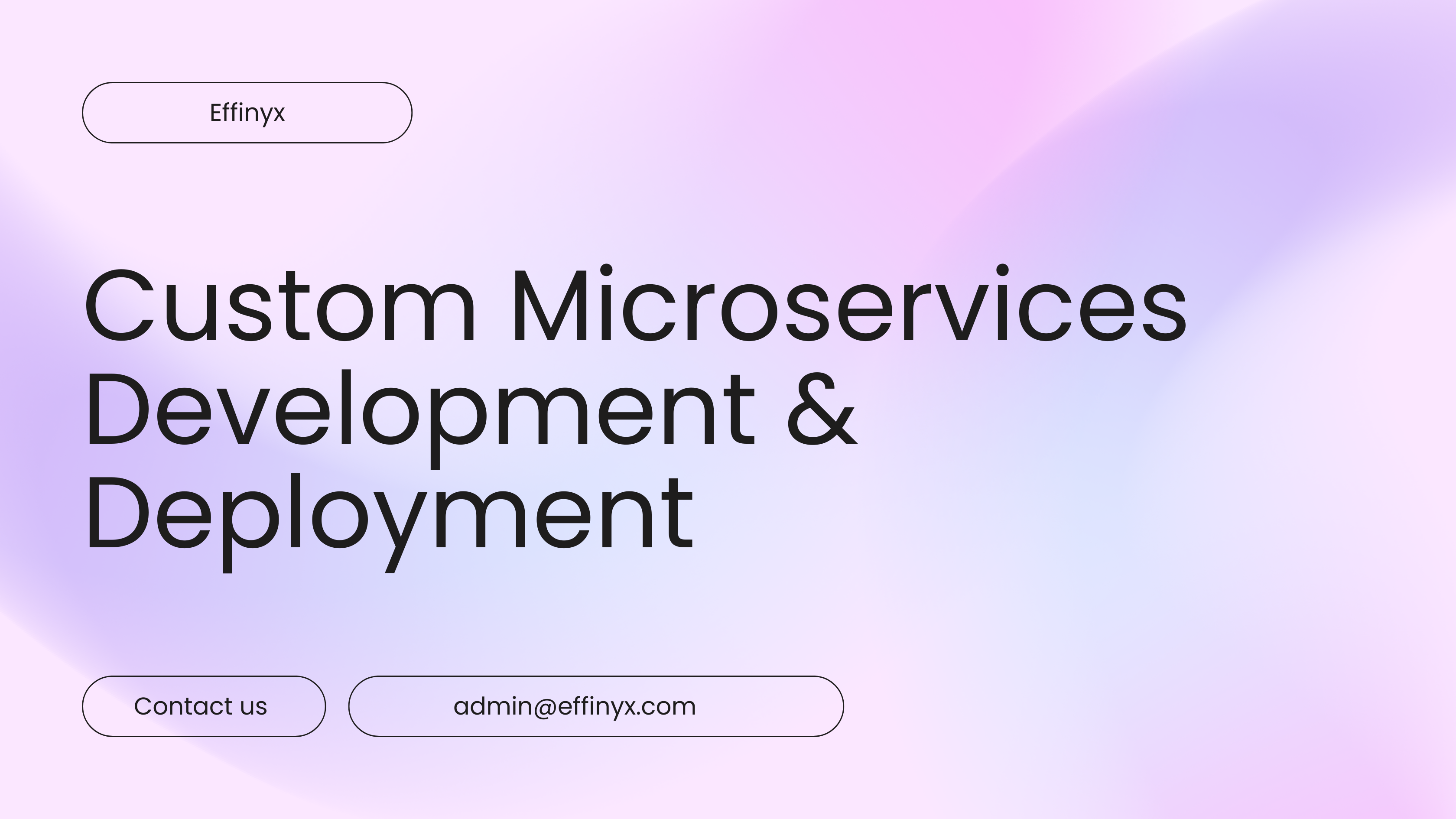 Custom Microservices Development & Deployment